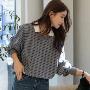 [시크폭스] 단가라 브이 카라 맨투맨_53TS1092