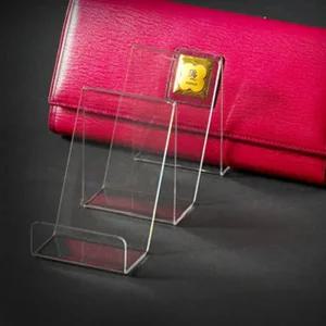 아크릴 상품진열대 지갑 3단 대형소품 전시대 받침대 선반 투명 촬영 거치대