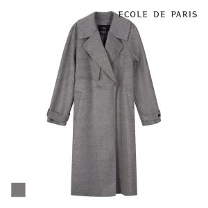 [에꼴드파리] 체크패턴 롱코트_CB2YHCA013A