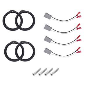 Accord 용 Crosstour Odyssey Civic Honda 2 쌍 6.5 인치 자동차 스피커 어댑터 보드 및 배선 하네스