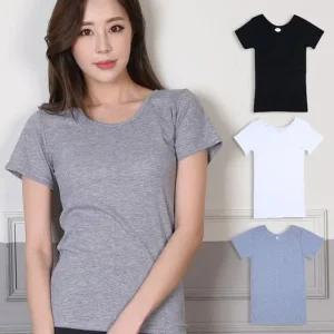 (삼신)골지 스판 여성반팔 티셔츠 런닝
