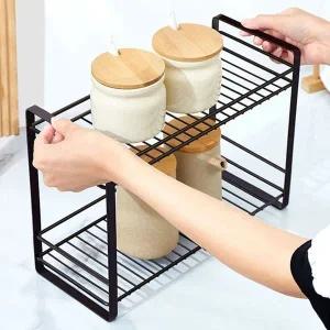 주방정리선반 양념통 싱크대 주방 정리 미니 2단 선반