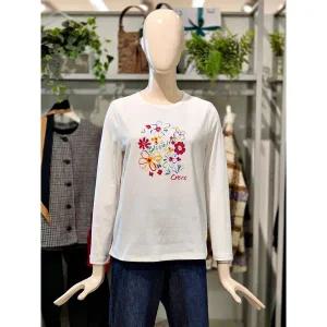 갤러리아 크로커다일레이디 원포인트 아트윅 라운드 티셔츠 CLESTS901