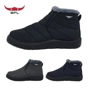 BFL 2801 발편한 털 운동화 남성 방한화 짧은 발목 숏 부츠 겨울 패딩 신발