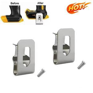 1개 전동 드릴 벨트 클립 훅 18v 20v 드라이버 해머 임팩트 렌치 버클 나사 포함 액세서리 유틸리티 도구