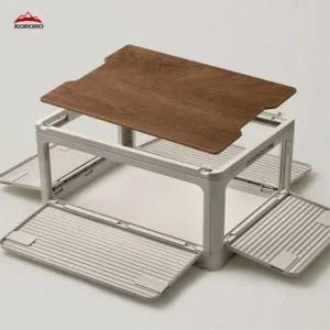 캠핑 테이블 겸 우드상판 폴딩박스 36L 56L