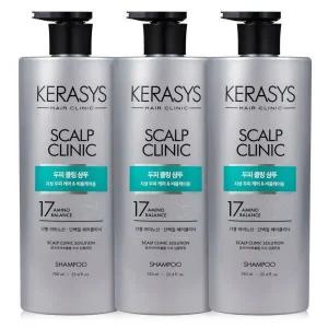 [케라시스]두피 프레쉬 쿨 샴푸 750ml 3개