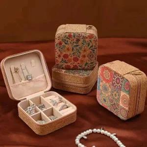 코르크악세사리보관함 귀걸이 반지 악세사리 파우치