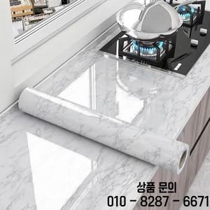 흰색 대리석 자체 접착 벽지 1 롤 주방 난연성 오일 스티커 Tv 배경 홈 장식 Pvc