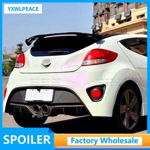 현대 벨로스터 터보 2012 ABS 플라스틱 카본룩 루프 윙 카 액세서리용 리어 스포일러