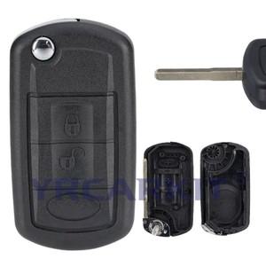 랜드로버 디스커버리 3 LR3, 레인지로버 스포츠, Vouge 2005-2010, 버튼 플립 원격 자동차 키, 포브 쉘 케