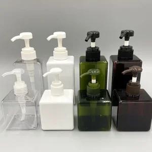 사각 샤워 보틀 손세정제 디스펜서 세제 소분 용기 싱크대 통 샴푸 린스 손소독제 공병 주방 핸드워시 바디