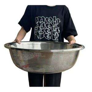 대형 채반 구멍직경 바구니 구멍 스테인레스 소쿠리