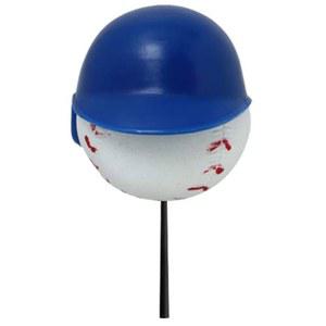 타격 헬멧 자동차, 트럭, SUV 안테나 토퍼 자동차 액세서리를 착용한 해피볼스 야구 선수 슬러거 타자