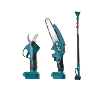 장대 전기톱 충전식 높은나무 고지톱 배터리 체인 고지