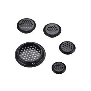 20개 에어 환기 커버 캐비닛 덕트 벤트 스틸 루버 메쉬 홀 플러그 블랙 옷장 직경 19mm-53mm