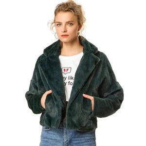 알레그라 K 여성 겨울 웨딩 인조 모피 볼레로 재킷 루즈 포멀 코트