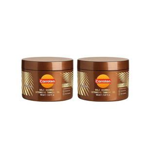 캐로튼 골드 쉬머 인텐시브 태닝 젤 브라우닝 액셀러레이터 기름지지 않고 당근과 오일로 방수 수분 및 비타민 A E 5 Fl Oz 2팩