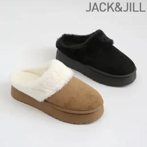 잭앤질 플랫폼 털 슬리퍼(JD5716)