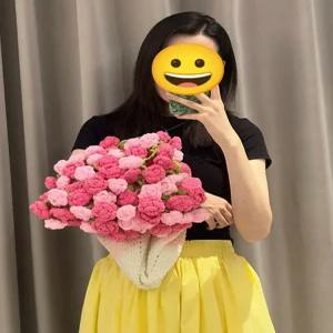 꽃다발담요 뜨게꽃 블랭킷뜨기 실뜨기 도안 가정용 장미꽃