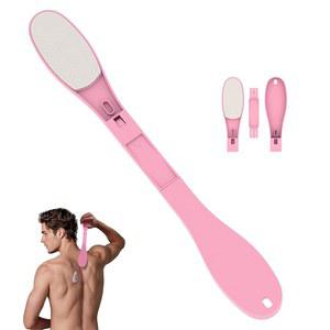 SFFTCYYY ZGTJ 로션 백 셀프용 어플리케이터 스크래처 여성 태닝 미트 시니어용 워셔 접이식 휴대용 패드 핑크