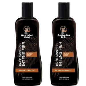 호주 골드 래피드 태닝 로션 8.5 Fl Oz 티트리 오일 알로에 베라 비타민 E 2팩