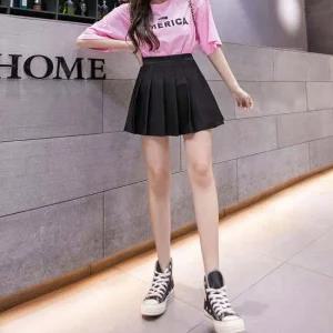 여성 2컬러 밴딩플리츠 테니스치마 주름 미니크서트