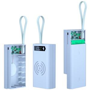 고속 충전 QC3.0 DIY 12x18650 배터리 보조베터리 케이스 홀더 쉘 LCD 디스플레이가 휴대용 보관함 정리함