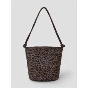 스웨이드 호피 버킷백 - 브라운 (195XD3WY2D)