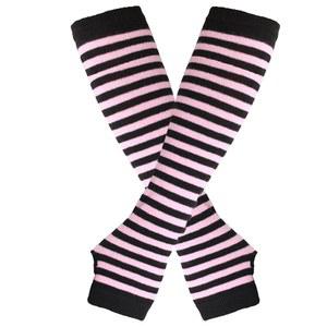 두비드 여성 긴팔 워머 손가락 없는 장갑 팔 겨울 니트 엄지 구멍