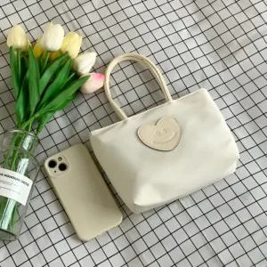 하트 미니 손가방 토트백 직장인 데일리백 여성용