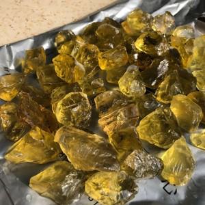 힐링소품,천연 원석천연  황수정 크리스탈 거친 돌 치유용 노란색 스톤 미네랄 표본 방 장식