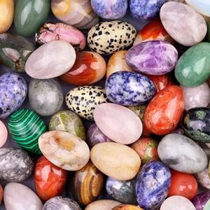 힐링소품,천연 원석천연 스톤 크리스탈 장식 정 석영 마사지 보석 에너지 미네랄 표본 계란 공예 DIY 가정