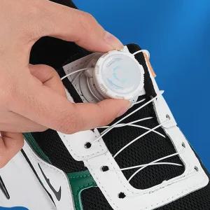 회전 다이얼 신발 와이어 끈 조그 이지버클 매듭없는 2P