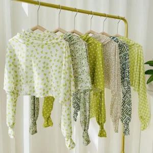 가볍고 통기성이 좋은 얇은 차단 커버 숄 작은 재킷 긴