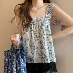 [피커]맨투맨티셔츠 민소매 셔링 레이어드 나시티