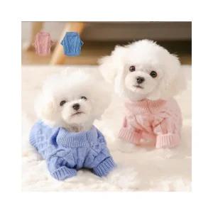 루미나D 강아지 반려동물 키밍 스웨터 니트 겨울 코트 외출복