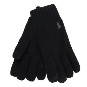 폴로랄프로렌 25FW 남성 플리스 라인드 워셔블 메리노 터치 장갑 폴로블랙 PC1428 001