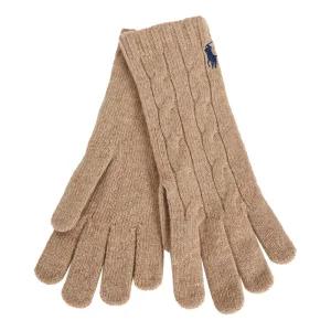폴로랄프로렌 25FW 울 캐시미어 클래식 케이블 장갑 카멜 WC0676 220