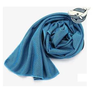 [골드스마일]쿨링 스포츠 수영 타올 블루 등산 캠핑 레저용