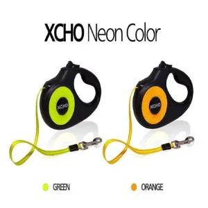 리드줄 엑스초 블랙네온 애견자동줄 XS 산책