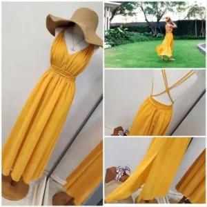 하 드레스 OPS 민소매 반팔 원피스 여름 홈웨어