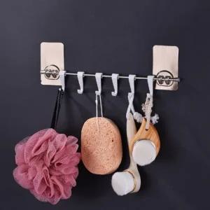 무타공 스텐 6P 후크걸이 매직후크 접착식후크 후크 홀더 벽후크 벽걸이후크 가방걸이 모자걸이 다용도