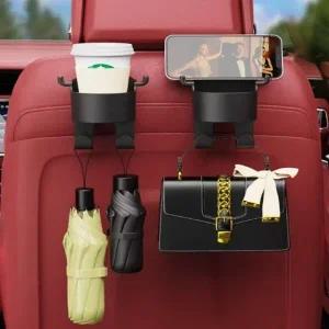 차량용 시트걸이 자동차 뒤자석 멀티물컵걸이 후열 핸드폰거치 다용도걸이