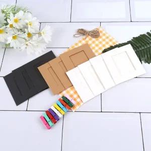 종이 액자 컬러 집게 SET