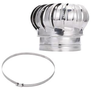 파이프핏 지붕 환기 선풍기 스테인리스 스틸 풍력 터빈 공기 다락방 무동력 110mm 200mm