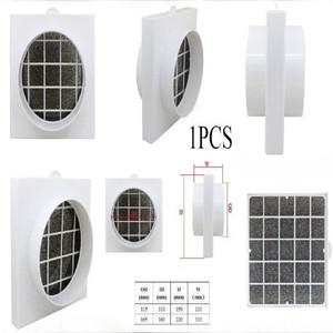 1PCS 파이프라인 덕트 공기 필터 인라인 박스 환기 튜브 입구 프리 정화 Deworming 및 Deashing