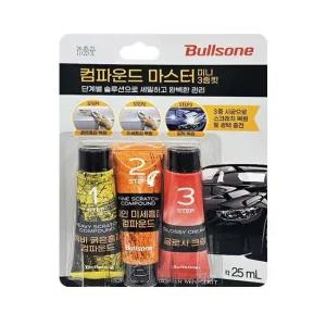 광택복원 3스텝 컴파운드 광택제 각 25ml 3개 불스원