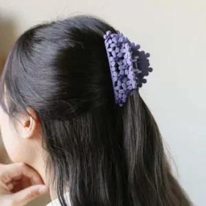 엔젤슈슈데이지플라워큐빅집게핀핸드메이드핀 국산집게핀 올림머리집게핀 반묶음집게핀 머리집게핀 헤어핀