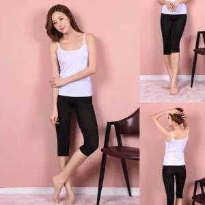 [콩심팥심](보신각)여성 인견 냉감섬유 8부 레깅스